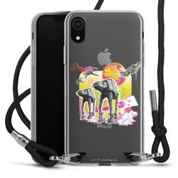 New Carry Case Transparent Stoff schwarz/silber