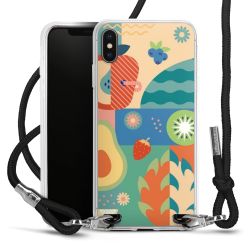 New Carry Case Transparent Stoff schwarz/silber