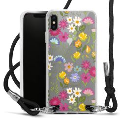 New Carry Case Transparent Stoff schwarz/silber