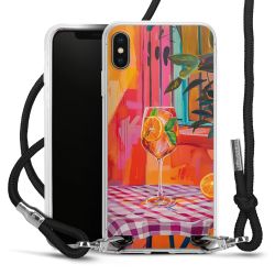 New Carry Case Transparent Stoff schwarz/silber