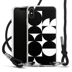 New Carry Case Transparent Stoff schwarz/silber