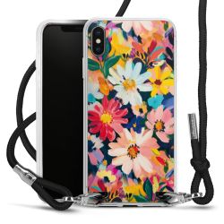 New Carry Case Transparent Stoff schwarz/silber