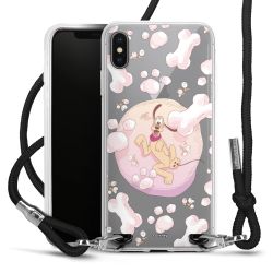 New Carry Case Transparent Stoff schwarz/silber