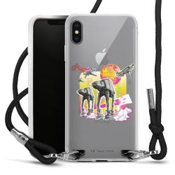 New Carry Case Transparent Stoff schwarz/silber