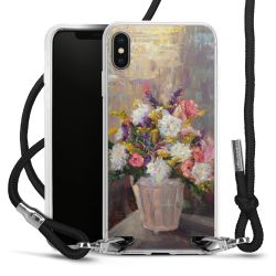 New Carry Case Transparent Stoff schwarz/silber