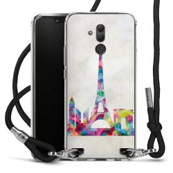 Carry Case Transparent Fabric black/silver