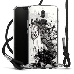 Carry Case Transparent Fabric black/silver