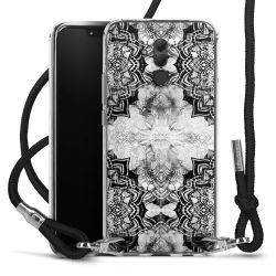 Carry Case Transparent Fabric black/silver