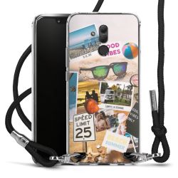 Carry Case Transparent Fabric black/silver