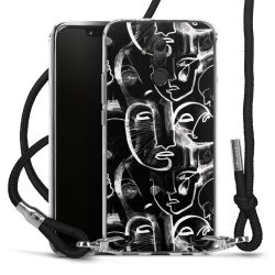 Carry Case Transparent Fabric black/silver