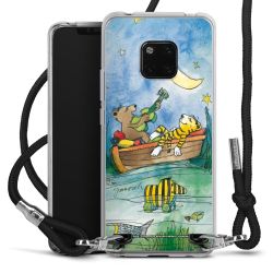 New Carry Case Transparent Stoff schwarz/silber