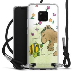 New Carry Case Transparent Stoff schwarz/silber