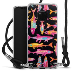 New Carry Case Transparent Stoff schwarz/silber