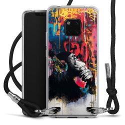 New Carry Case Transparent Stoff schwarz/silber