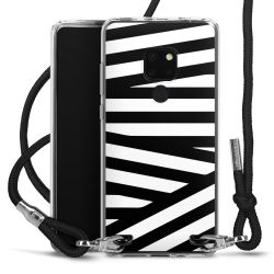 Carry Case Transparent Fabric black/silver