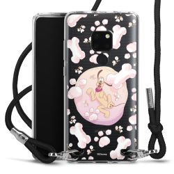 New Carry Case Transparent Stoff schwarz/silber