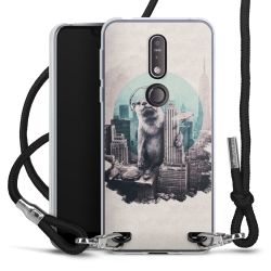 Carry Case Transparent Fabric black/silver