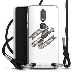 Carry Case Transparent Fabric black/silver