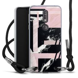 Carry Case Transparent Fabric black/silver