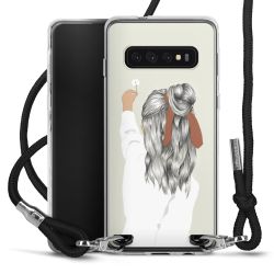 Carry Case Transparent Fabric black/silver