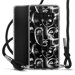 Carry Case Transparent Fabric black/silver