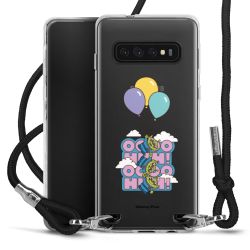 New Carry Case Transparent Stoff schwarz/silber