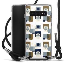 New Carry Case Transparent Stoff schwarz/silber