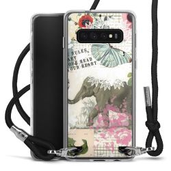 Carry Case Transparent Fabric black/silver