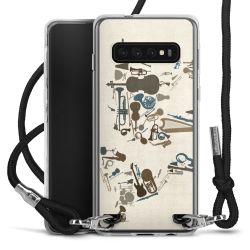 Carry Case Transparent Fabric black/silver