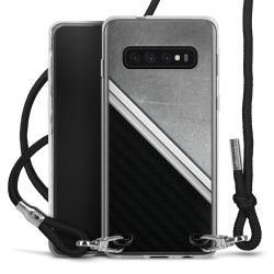 Carry Case Transparent Fabric black/silver