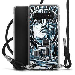 Carry Case Transparent Fabric black/silver