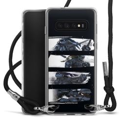 Carry Case Transparent Fabric black/silver