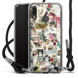 Carry Case Transparent Fabric black/silver