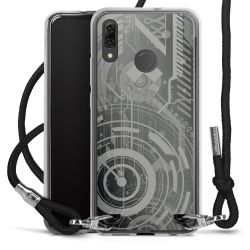 Carry Case Transparent Fabric black/silver