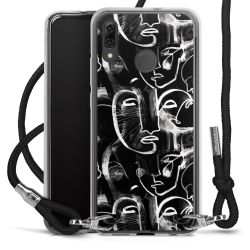 Carry Case Transparent Fabric black/silver