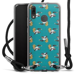 New Carry Case Transparent Stoff schwarz/silber