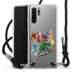 New Carry Case Transparent Stoff schwarz/silber