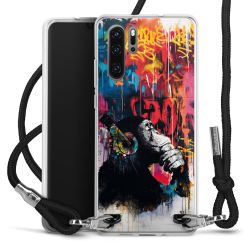 New Carry Case Transparent Stoff schwarz/silber