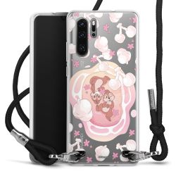 New Carry Case Transparent Stoff schwarz/silber