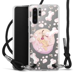 New Carry Case Transparent Stoff schwarz/silber