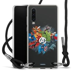 New Carry Case Transparent Stoff schwarz/silber