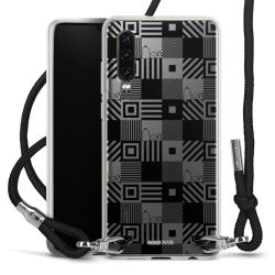 New Carry Case Transparent Stoff schwarz/silber