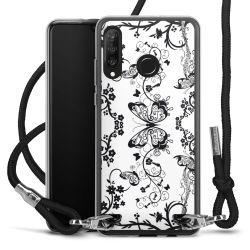 Carry Case Transparent Fabric black/silver