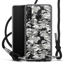 Carry Case Transparent Fabric black/silver