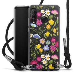 New Carry Case Transparent Stoff schwarz/silber