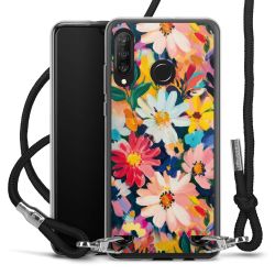 New Carry Case Transparent Stoff schwarz/silber