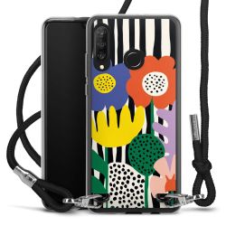 New Carry Case Transparent Stoff schwarz/silber