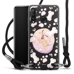 New Carry Case Transparent Stoff schwarz/silber