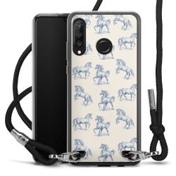 New Carry Case Transparent Stoff schwarz/silber