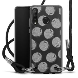 New Carry Case Transparent Stoff schwarz/silber